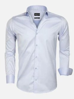 Wam Denim Overhemd Lange Mouw Prato 75563 Light Blue| Overhemd Lange Mouwen