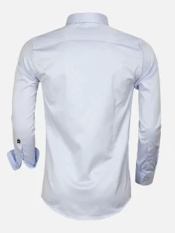 Wam Denim Overhemd Lange Mouw Prato 75563 Light Blue| Overhemd Lange Mouwen