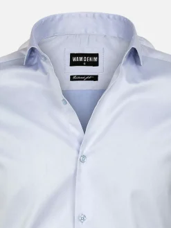 Wam Denim Overhemd Lange Mouw Prato 75563 Light Blue| Overhemd Lange Mouwen