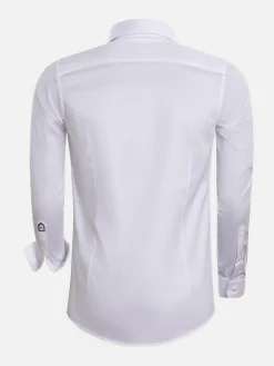 Wam Denim Overhemd Lange Mouw Prato 75563 White| Overhemd Lange Mouwen