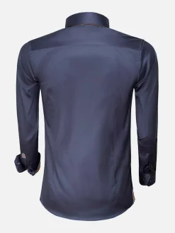 Wam Denim Overhemd Lange Mouw Roma Anthracite| Overhemd Lange Mouwen