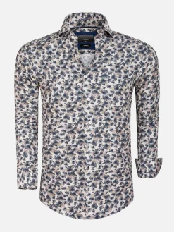 Wam Denim Overhemd Lange Mouwen<Overhemd Lange Mouw White Dark Grey