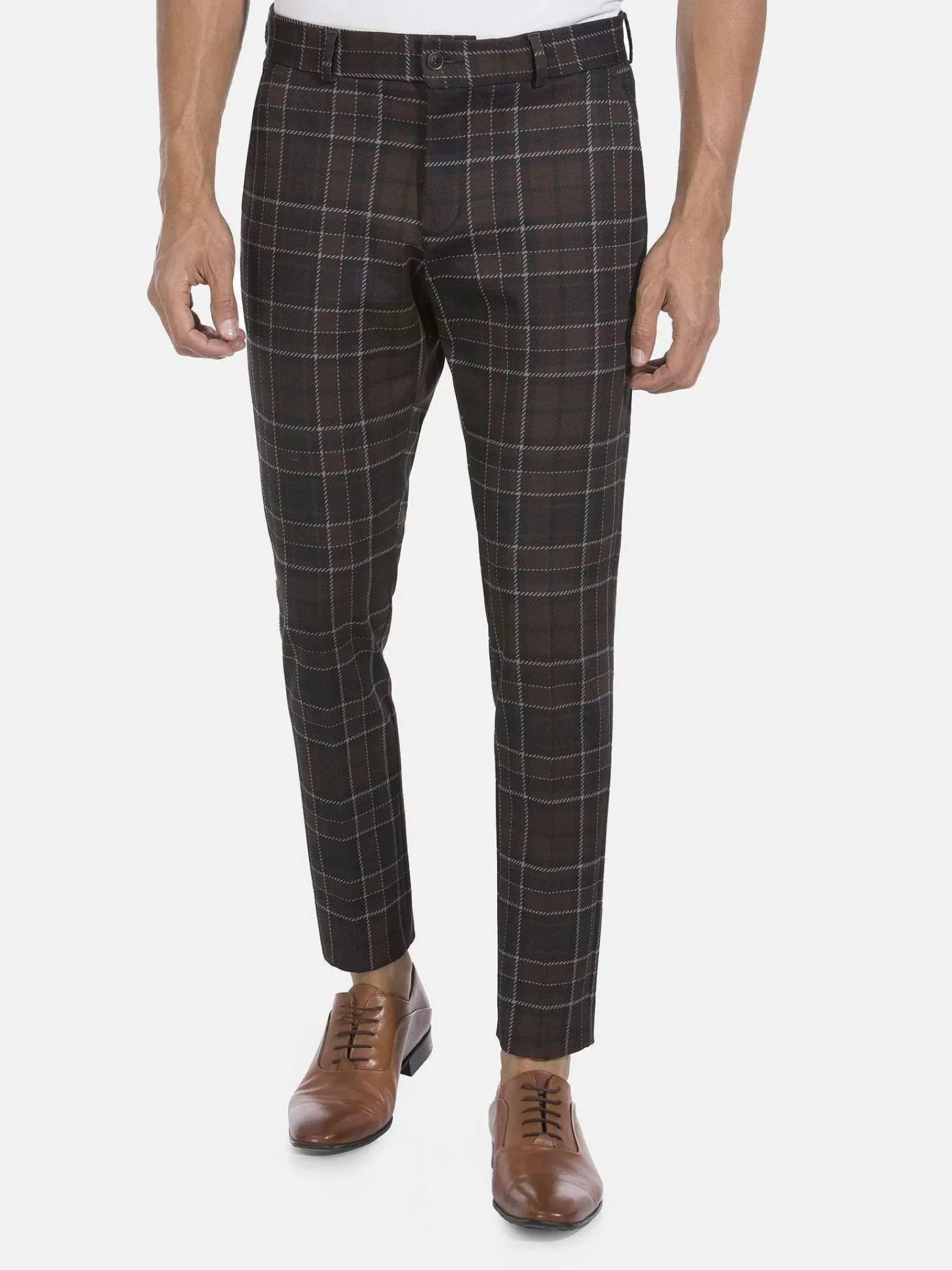 Wam Denim Pantalons<Pantalon 82151 Aleon Brown Navy