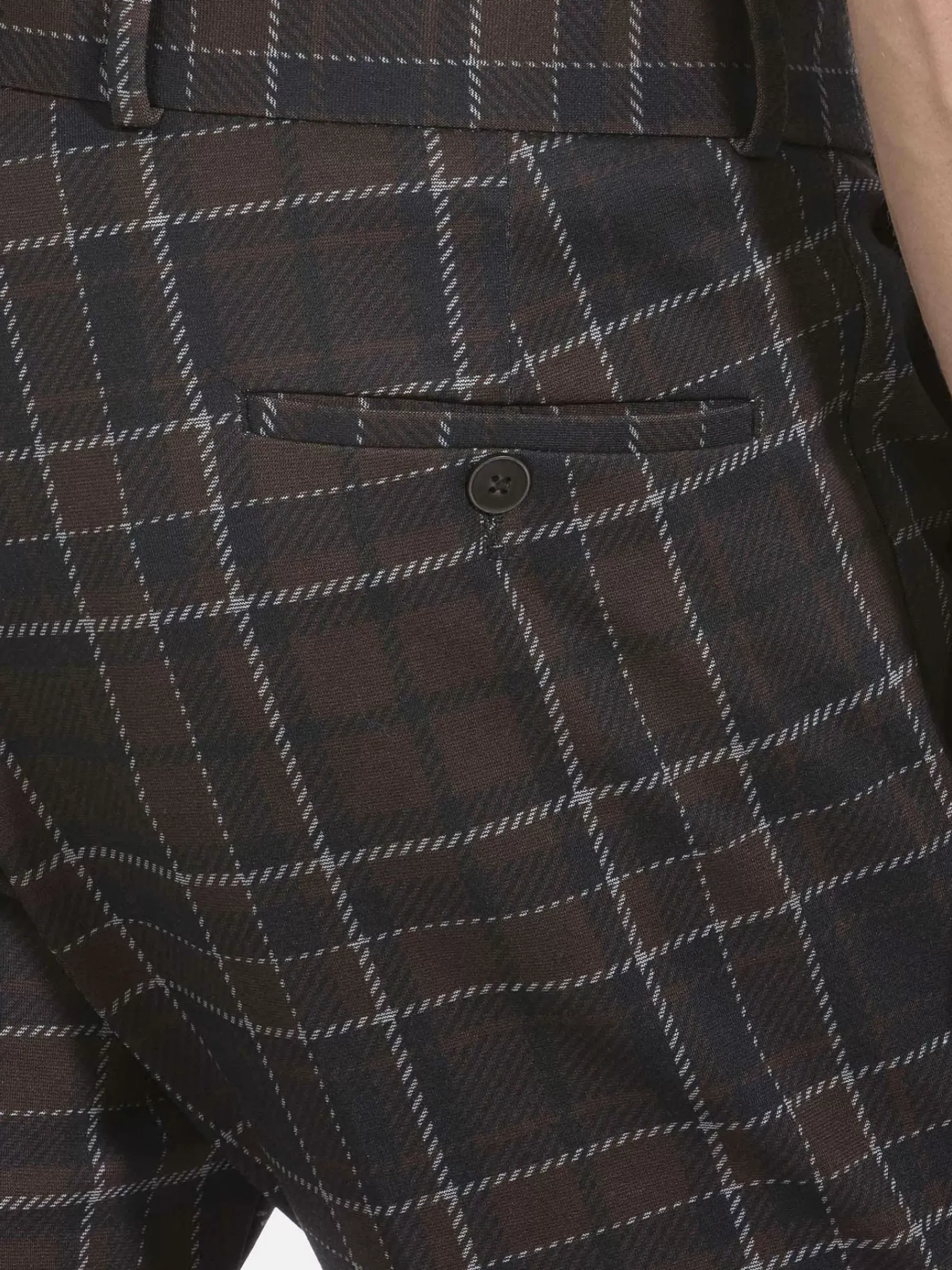 Wam Denim Pantalons<Pantalon 82151 Aleon Brown Navy