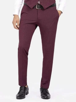 Wam Denim Pantalons<Pantalon 72196 Melikh Dark Red