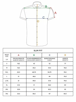 Wam Denim Parker Tailored Fit White Overhemd| Overhemd Korte Mouwen