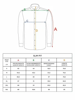 Wam Denim Pearl Solid White Overhemd Lange Mouw| Overhemd Lange Mouwen