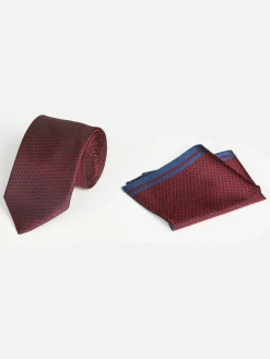 Wam Denim Pierce Dark Red Stropdas| Stropdassen