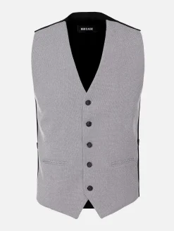 Wam Denim Plaid Vest 70067 Nolan Grey| Gilets