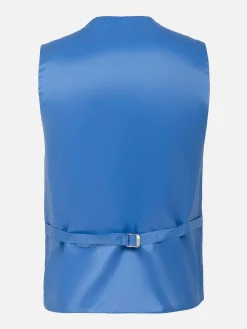 Wam Denim Gilets<Plaid Vest 70048 Pelagie Islands Blue