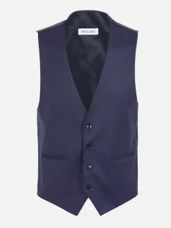 Wam Denim Gilets<Plaid Vest 70071 Scotsville Navy