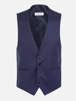 Wam Denim Gilets<Plaid Vest 70071 Scotsville Navy