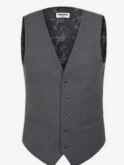 Wam Denim Plaid Vest 74111 Strazburg Anthracite| Gilets