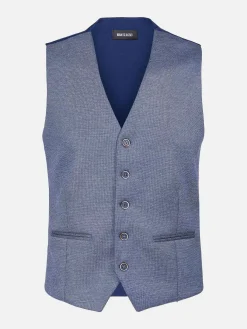 Wam Denim Gilets<Plaid Vest Fabian Blue