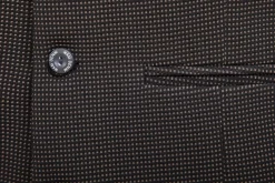 Wam Denim Plaid Vest Trieste 74094 Black Brown| Gilets