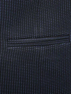 Wam Denim Plaid Vest Trieste 74094 Light Indigo| Gilets