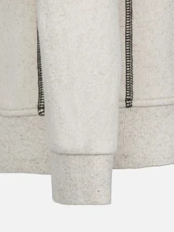Wam Denim Quasar Mock Neck Beige Sweater| Sweaters