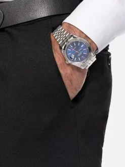 Wam Denim Red Wood Glen Check Slim Fit Dark Red Black Suit Pantalon| Pantalons