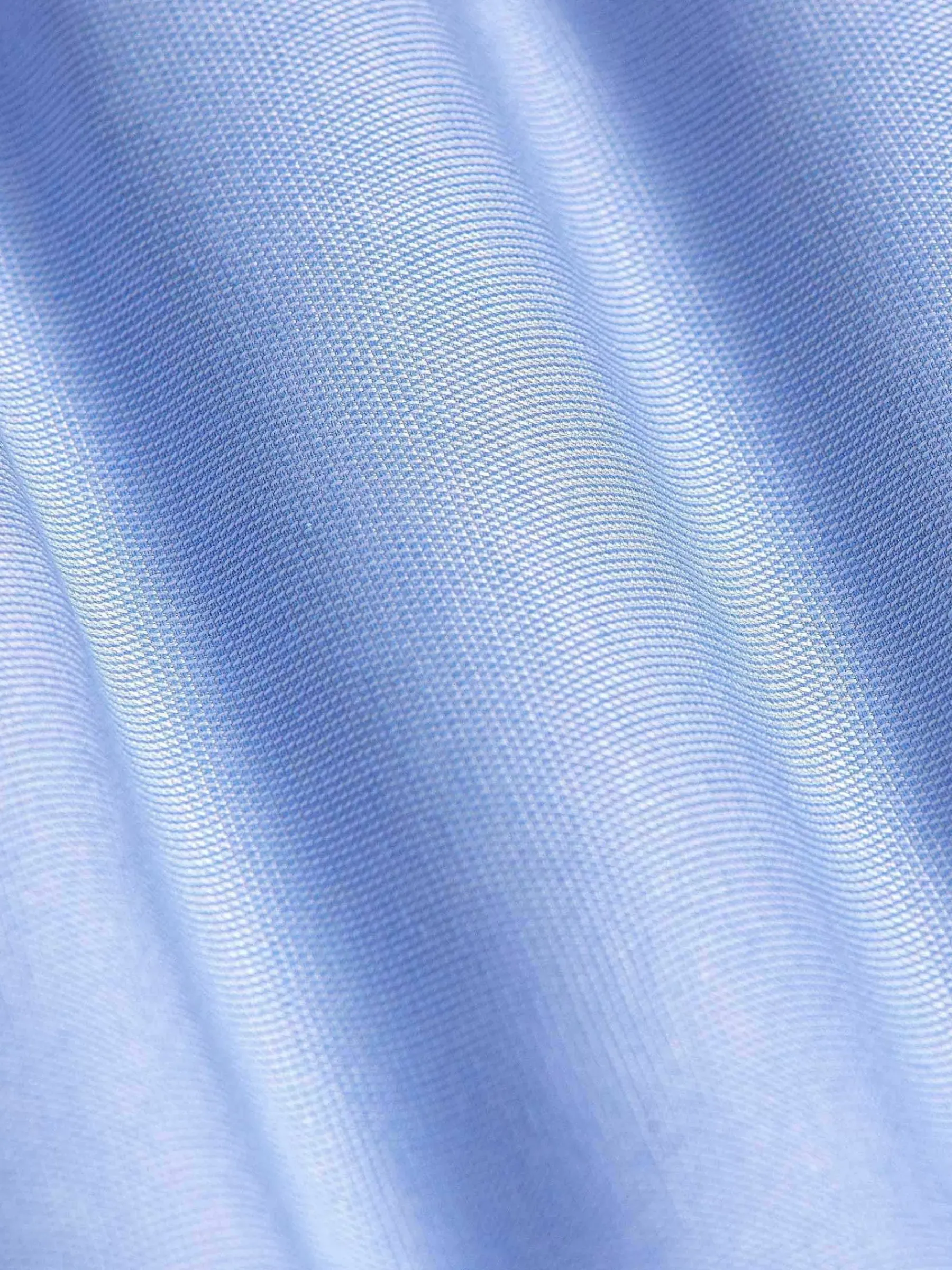 Wam Denim Overhemd Lange Mouwen<Redon Blue Poplin Plain Overhemd Longe Mouw