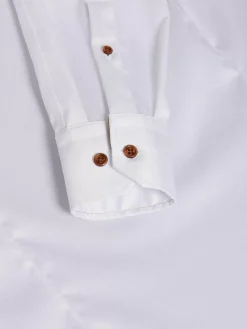 Wam Denim Romney Solid White Overhemd Lange Mouw| Overhemd Lange Mouwen