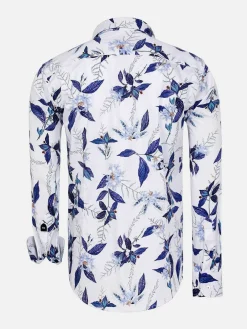 Wam Denim Overhemd Lange Mouwen<Santorini White Floral Print Overhemd Lange Mouw