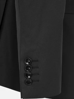 Wam Denim Colberts<Scottsville Notch Lapel Black Suit Colbert