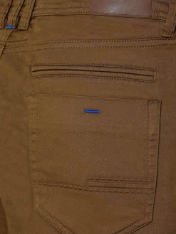 Wam Denim Serengeti Stretchy Slim Fit Dark Beige Jeans| Jeans