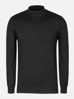 Wam Denim Siena Round-Necked Black Sweater| Sweaters