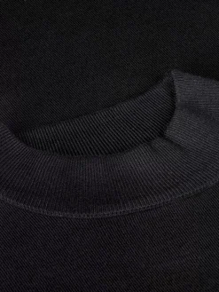 Wam Denim Siena Round-Necked Black Sweater| Sweaters