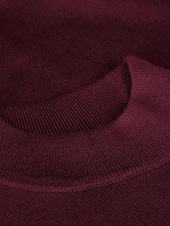 Wam Denim Siena Round-Necked Dark Red Sweater| Sweaters