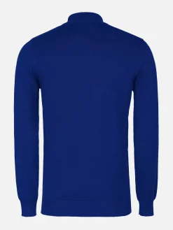 Wam Denim Sweaters<Siena Round-Necked Royal Blue Sweater