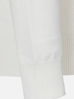 Wam Denim Siena Round-Necked White Sweater| Sweaters