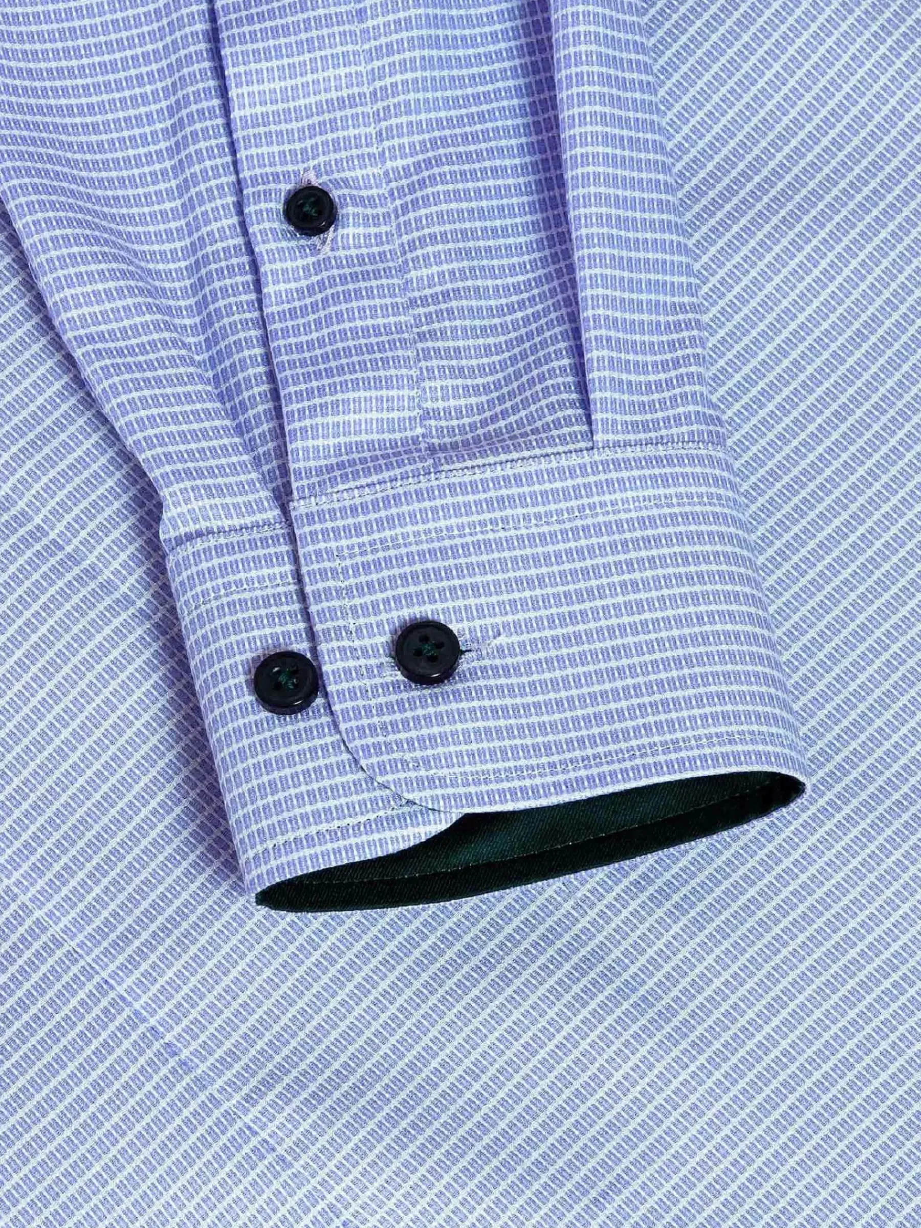 Wam Denim Overhemd Lange Mouwen<Sky Lake Blue Micro Patterned Long Sleeve Shirt