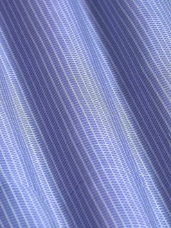 Wam Denim Overhemd Lange Mouwen<Sky Lake Royal Blue Micro Patterned Overhemd Lange Mouw