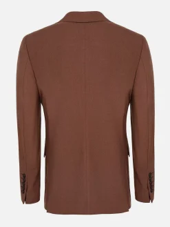 Wam Denim Slim Fit Brown Textured Colbert| Colberts