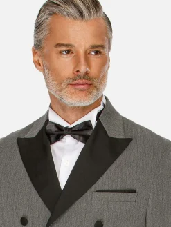 Wam Denim Slim Fit Double Breasted Grey Colbert| Colberts