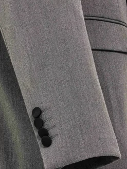 Wam Denim Slim Fit Double Breasted Grey Colbert| Colberts