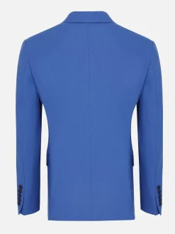 Wam Denim Slim Fit Indigo Textured Colbert| Colberts