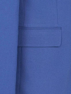 Wam Denim Slim Fit Indigo Textured Colbert| Colberts