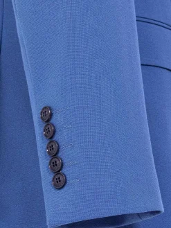 Wam Denim Slim Fit Indigo Textured Colbert| Colberts