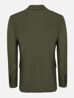 Wam Denim Slim Fit Khaki Textured Colbert| Colberts