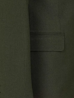 Wam Denim Slim Fit Khaki Textured Colbert| Colberts