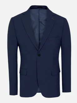 Wam Denim Colberts<Slim Fit Navy Textured Colbert