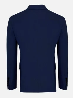 Wam Denim Slim Fit Navy Textured Colbert| Colberts