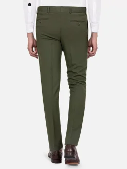 Wam Denim Slim Fit Textured Khaki Pantalon| Pantalons