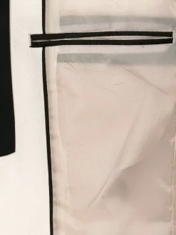 Wam Denim Slim Fit White Tuxedo Colbert| Colberts