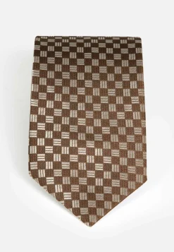 Wam Denim Stropdas 10004 Square Light Brown| Stropdassen