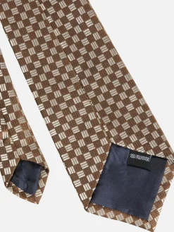 Wam Denim Stropdas 10004 Square Light Brown| Stropdassen