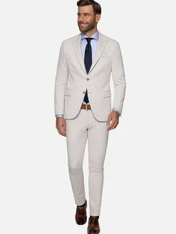 Wam Denim Sur Mer Slim Fit Beige Pantalon| Pantalons