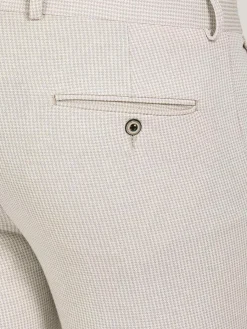 Wam Denim Sur Mer Slim Fit Beige Pantalon| Pantalons